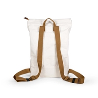 Sac à dos personnalisé de haute qualité en toile de coton biologique recyclable avec rabat pour ordinateur portable