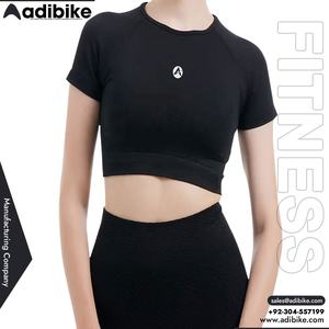 Top Corto Deportivo de Punto para Mujer 2025, con Logotipo Frontal, Ecológico, Antiencogimiento, Transpirable, Cómodo y con Soporte - Product Image 2