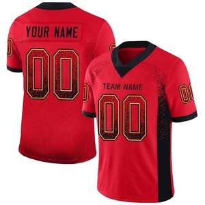 Camiseta de Fútbol Sublimada de Alta Calidad, Transpirable, Talla Grande para Hombre, Cuello en V, Manga Corta, Servicio OEM, Uniforme Personalizado para Equipo de Fútbol - Product Image 4