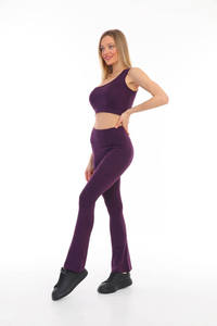Conjunto de Yoga para Mujer, Talla Grande, Sólido, de Alta Calidad, Transpirable, Cómodo, Ropa Deportiva para Gimnasio, Ropa de Yoga sin Costuras, Personalizada - Product Image 5