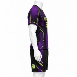 Uniformes de Fútbol Personalizados, Camisetas y Pantalones Cortos Hechos a Medida para Hombres Adultos, 100% Poliéster de Secado Rápido, con Cualquier Nombre, Número y Logotipo - Product Image 6