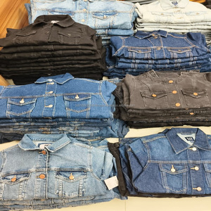 เสื้อแจ็คเก็ตยีนส์เชอร์ปา ผ้ายืด บังคลาเทศ ขายส่ง เสื้อผ้าฤดูหนาว เสื้อโค้ทผู้ชาย สต็อกคละแบบ ไซส์พลัส ไซส์ L แจ็คเก็ตยีนส์วินเทจ - Product Image 5