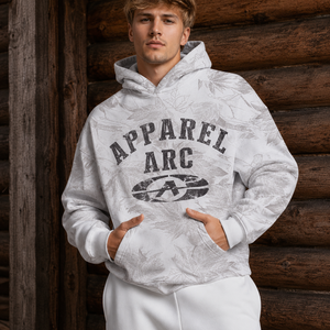 Sweat-shirts à capuche personnalisés OEM avec imprimé camouflage arctique, en molleton épais de qualité supérieure, pour l'hiver, fabrication de vêtements sous marque privée - Product Image 1