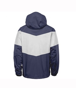 Chaqueta cortavientos transpirable para exteriores personalizada para hombre, cortavientos impermeable de Color sólido para adultos, estampado Unisex - Product Image 4