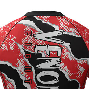 Camiseta deportiva de compresión de cintura alta para hombre, de secado rápido, elástica, de manga corta, con estampado para culturismo. - Product Image 5