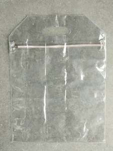 Sac de courses transparent à fermeture éclair en PVC, sac fourre-tout réutilisable pour usage quotidien et vente au détail - Product Image 3