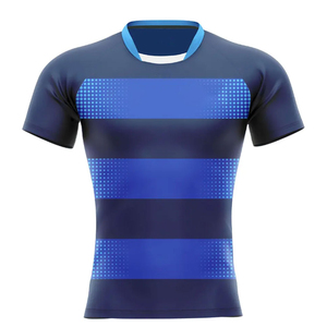 Camiseta de rugby personalizada para hombre, transpirable, de poliéster, con pantalones cortos, cómoda, duradera, para entrenamiento, uniforme de equipo. - Product Image 1