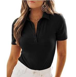 Polo de Alta Calidad Personalizado para Mujer, Corte Ajustado, 100% Algodón, Cuello en V, Buen Precio, con Decoración de Logotipo Impreso en Capas - Product Image 1