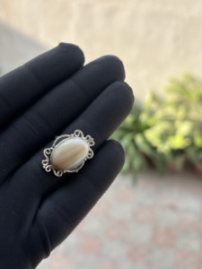 Bague fine en argent sterling 925 faite à la main avec pierre précieuse jaspe impérial, bijoux personnalisés en gros pour femmes et jeunes filles, idéale pour les mariages et les fêtes - Product Image 4