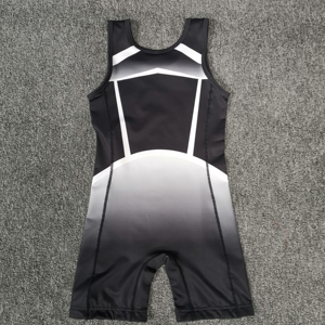 Wholesale Black Sweat Wrestling <b>Singlets</b> for <b>Men</b> Custom Breathable Sportswear Durable - Product Image 6