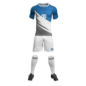 Ensemble de maillots de football personnalisés de haute qualité, respirants, sublimés, pour hommes et enfants, vêtements de sport d'entraînement, kits de football OEM - Product Image 1