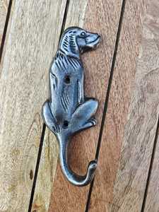 Heavy Duty Metal Dog <b>Wall</b> <b>Hook</b> Shape Decorative Animal Coat Rack Antique Cast Iron <b>Key</b> Holder - Product Image 2