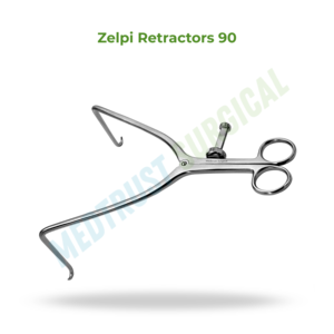 Rétracteur Zelpi 90 18cm pour neurochirurgie, rétracteur chirurgical de la colonne vertébrale pour la rétraction des tissus profonds - Product Image 2