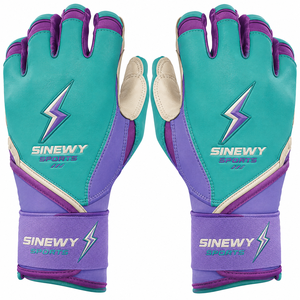 Custom Wholesale High Quality SINEWY Sports Batting Gloves Breathable Lightweight Polyester/Cotton Padded Wrist Support <b>Hook</b> - Product Image 1