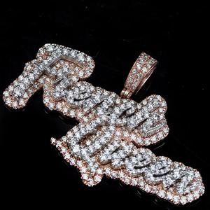 Collar con Colgante de Diamante VVS1 en Oro Sólido de 10K, Elegante y de Alta Calidad, ZAWO, Joyería de Lujo Unisex, Regalo, Mejores Precios, India Ice Craft - Product Image 1