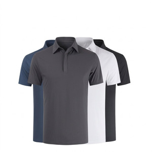 Polo vierge en gros pour broderie personnalisée, manches courtes, pour homme, golf, couleur unie gris anthracite, vêtement de haute qualité - Product Image 4