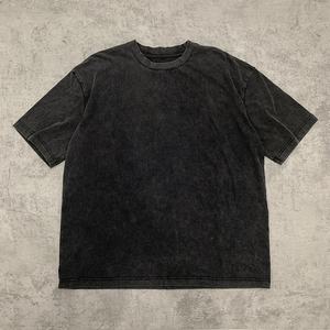 Camisetas Lisas Extra Grandes de Estilo Vintage Lavadas con Ácido, Personalizadas al por Mayor - Product Image 1