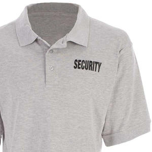 Polo de sécurité OEM avec logo imprimé pour l'été, 100% coton, coupe classique, pour agents de sécurité, vêtements de travail, t-shirt - Product Image 3