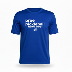 เสื้อยืดพิคเคิลบอลแบบสั้นทรงสปอร์ตสำหรับผู้ชาย รุ่นแข่งขัน แห้งเร็ว ระบายเหงื่อได้ดี รับผลิตแบบ OEM ODM - Product Image 1