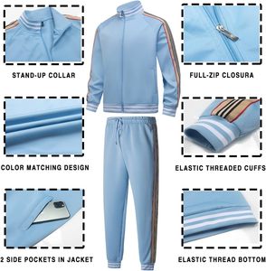 Conjunto Deportivo de Alto Rendimiento para Hombre, Chaqueta Deportiva Moderna con Cierre, Pantalones Deportivos Ajustados, Ropa Deportiva Premium para Entrenamiento - Product Image 4