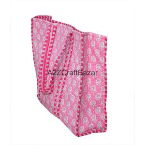 Bolsa de Playa Acolchada de Algodón Ecológico Premium, Duradera, con Correa Larga para el Hombro, Suave, 100% Algodón, Personalizable para Compras - Product Image 4