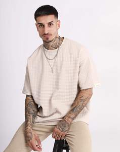 T-shirt formel à manches courtes et col rond pour homme BlanqWear, coupe ample, 100% coton premium 200g, antibactérien, séchage rapide, écologique - Product Image 6