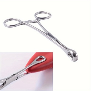 Pinza quirúrgica de acero inoxidable para sujetar esponjas Forster, para perforaciones corporales y apósitos, con certificación ISO - Product Image 5