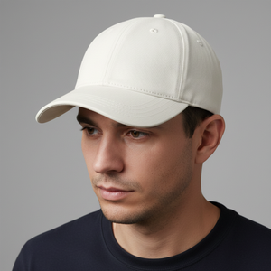 Gorra de Béisbol Personalizada Blanca de 6 Paneles, de Algodón, Estructurada, con Visera Curva, Color Sólido, Casual, Unisex, para Adultos, para las Cuatro Estaciones - Product Image 4