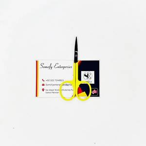 Tijeras de Belleza para Uñas de Marca Privada, Mango con Recubrimiento en Polvo, Acero Inoxidable, Hoja Recta Afilada para Cejas, Pestañas y Manicura - Product Image 2