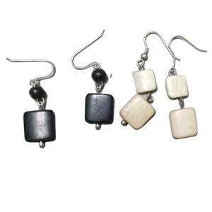 Boucles d'oreilles pour dames en bois légères et écologiques personnalisées Offre Spéciale Bijoux de mode à la mode uniques pour le type de fil d'oreille d'anniversaire - Product Image 3