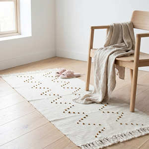 Modern Style Boho Rug 2x3 Rectangle Pastel Color Handloom Non Slip Flat <b>Weave</b> Durable Bedroom Floor Rugs With Fringes - Product Image 6