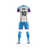 Setelan Jersey Sepak Bola Pria Pendek Ringan Anti-UV Cepat Kering Bernapas Seragam Tim Sepak Bola