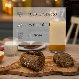 Planche à découper multifonctionnelle en bambou écologique et antibactérien pour la découpe, le service et l'utilisation en cuisine, compatible lave-vaisselle - Product Image 4