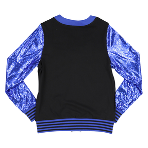 Cardigan à manches à sequins Zeta Phi Beta noir pour femme, pull à lettres grecques, vêtement de sororité boutonné, vêtement d'extérieur en tricot tendance - Product Image 2