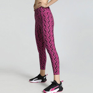 High Quality Women' Custom High Waist Gym Workout Fitness <b>Leggings</b> Solid Design Breathable Yoga Pants with Elastic Waist Closure - Product Image 3