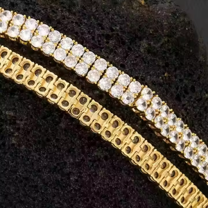 Collier chaîne tennis en moissanite de qualité supérieure, taille brillant rond, bijoux de luxe tendance pour hommes et femmes, cadeau de mariage - Product Image 6