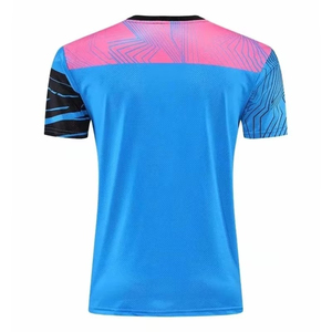 T-shirt de sport unisexe haute qualité à manches courtes, respirant, anti-humidité, pour tennis et badminton, sublimation, tendance - Product Image 2