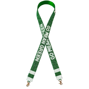 Correa de Bolso Estilo Deportivo Hecha a Mano con Cuentas de Vidrio de Algodón Morado, Accesorio Elegante para el Día del Partido con Personalización - Product Image 6