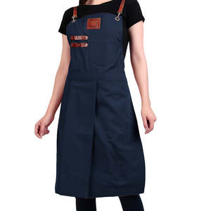 Tablier de cuisine vintage en toile véritable multi-poches pour femme, en cuir véritable de qualité supérieure, réglable - Product Image 3