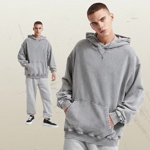 Sweat à capuche personnalisé pour homme et femme, en molleton de coton surdimensionné, style streetwear, vente en gros - Product Image 1