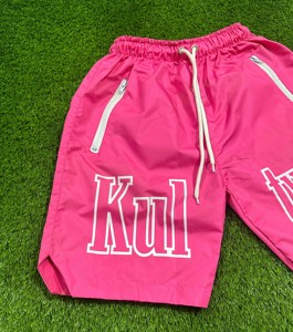 Custom Logo Nylon Shorts For <b>Men</b> Hot Pink Color Quick Dry Cut Nylon Shorts Hand Made Running Gym Shorts Swim <b>Trunks</b> For <b>Men</b> - Product Image 4