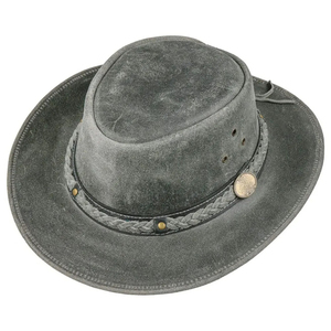 Sombrero Fedora de Vaquero Clásico Personalizado de Cuero con Logotipo Personalizado, Sombrero de Vaquero de Cuero con Logotipo para Adultos Unisex para Exteriores - Product Image 1