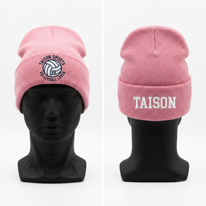 Premium 100% Wool 320 GSM Black Knitted Pom Pom Beanie Custom Embroidery Logo Adjustable <b>Winter</b> <b>Cap</b> - Product Image 5