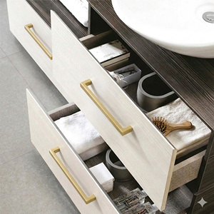 Tiradores de Gabinete Contemporáneos Minimalistas de Aleación de Zinc en Venta, Tiradores Dorados para Cajones de Dormitorio, Cocina y Comedor - Product Image 5