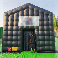 Tentes dôme gonflables personnalisées hermétiques pour événements, bars et fêtes avec éclairage LED