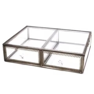 Boîte de rangement pour bijoux faits à la main, en métal, pour bagues, colliers, boucles d'oreilles - Product Image 5