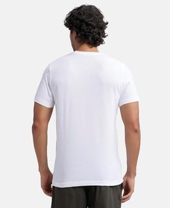 เสื้อเชิ้ตผู้ชาย STELLAR สีขาว เสื้อผ้ารักษ์โลก ผลิตจากผ้าถักรีไซเคิล แขนสั้น สวมใส่สบาย น้ำหนักเบา ผ้าฝ้าย กันยับ - Product Image 2