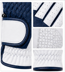 Gant de golf en cuir Cabretta d'Indonésie pour hommes et femmes, respirant, doux, antidérapant, pour la main gauche, accessoires de golf, logo d'usine - Product Image 3
