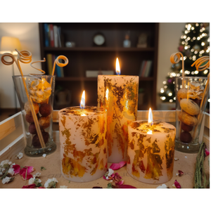 PILLAR <b>CANDLES</b> designs decor option Home Decoration Weddings Christmas Easter Birthday & Valentine's Day - Product Image 3