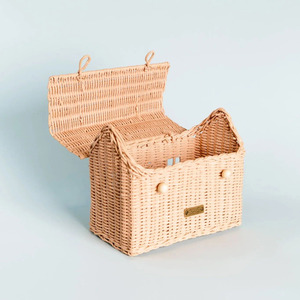 Cestas de juguetes para niños, encantadoras cestas de mimbre con forma de casa, precio competitivo, el mejor regalo para niños - Product Image 4